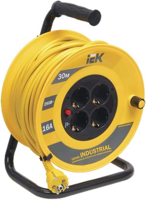 Удлинитель на катушке IEK Industrial УК30 (WKP15-16-04-30)