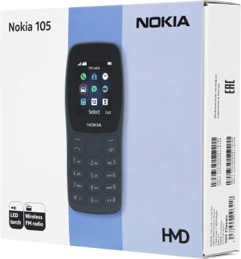 Мобильный телефон Nokia 105 TA-1416 DS EAC1 черный (HC1000007)