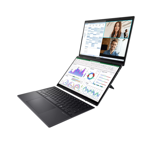 Ноутбук ASUS Zenbook Duo UX8406CA-QL345X Inkwell Gray (90NB14X1-M00M30)