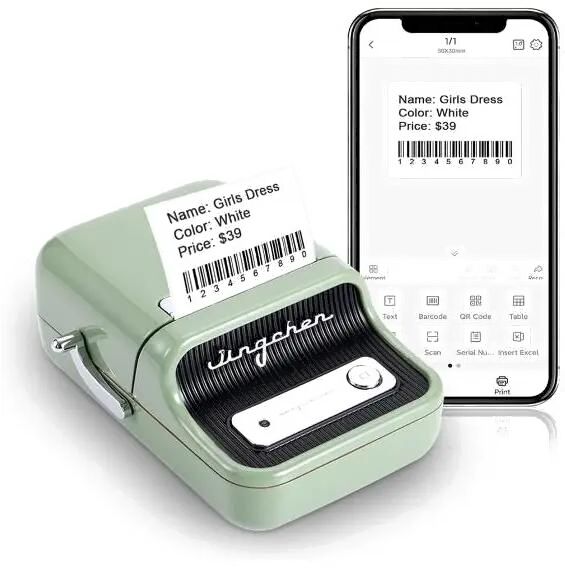 Термопринтер Niimbot B21S зеленый (1746725)