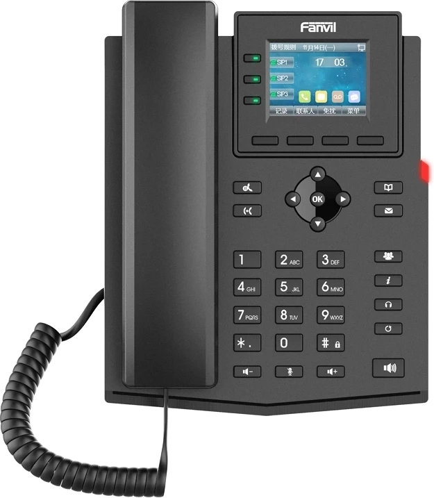 IP-телефон Fanvil X303-2 Wire черный