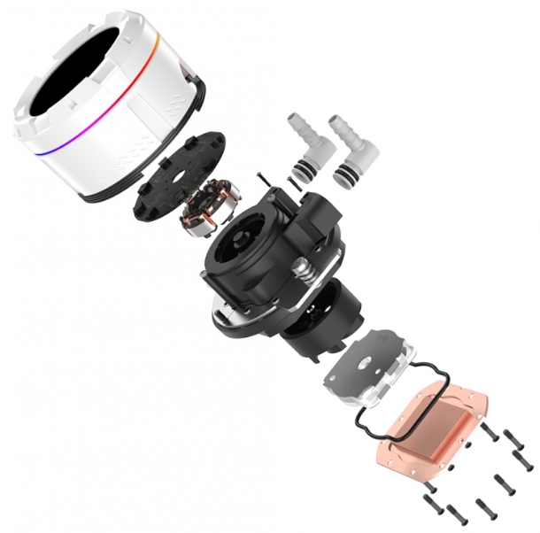 Система жидкостного охлаждения для процессора ID-Cooling SL360 White