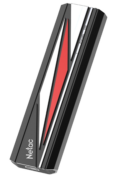 Внешний накопитель Netac USB-C 512GB черный (NT01ZX20L-512G-32BK)