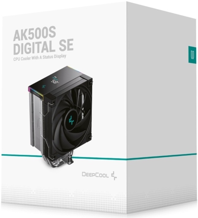 Кулер для процессора DeepCool AK500S Digital SE черный (R-AK500S-BKADMN-GJD) + термопаста Deepcool Z3 (DP-TIM-Z3-2)