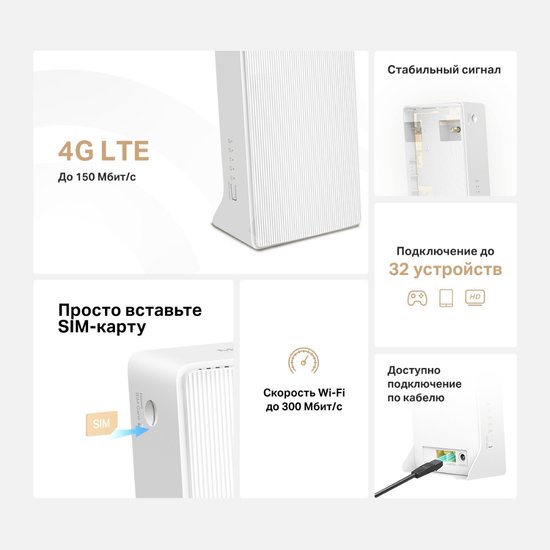 Wi-Fi роутер Mercusys MB110-4G