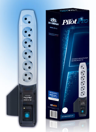 Сетевой фильтр Pilot Pro 5м 6 розеток серый