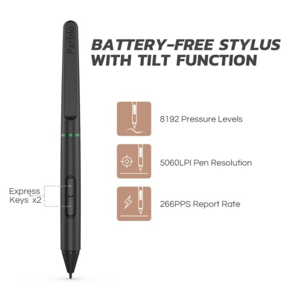 Графический планшет Parblo Ninos S Pink