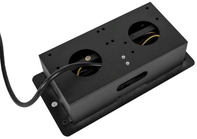 Разветвитель Premier PX/BL-HOR-2R-2USB-BLK черный