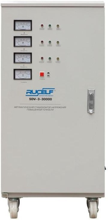 Стабилизатор напряжения Rucelf SDV-3-30000 белый