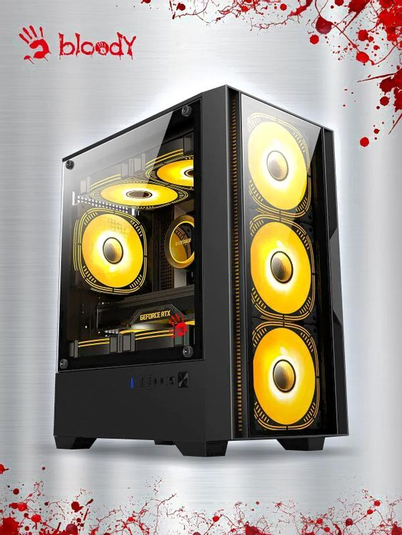 Корпус Bloody CC-123 без БП черный