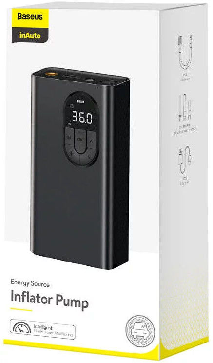 Автомобильный компрессор Baseus Energy Source Inflator Black (CRNL040001)