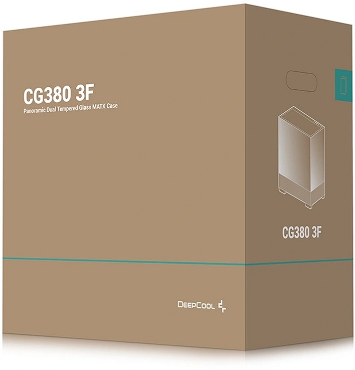 Корпус DeepCool CG380 3F ITX черный (R-CG380-BKAGM3-G)