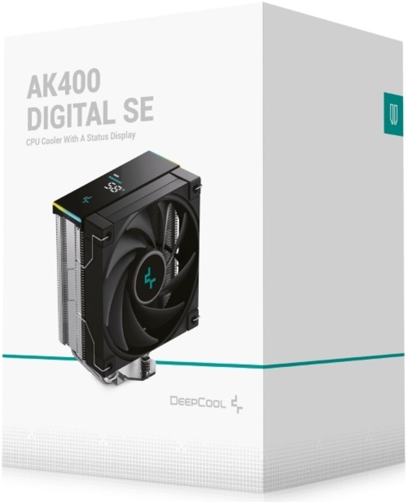 Кулер для процессора DeepCool AK400 Digital SE черный (R-AK400-BKADMN-GJD) + термопаста Deepcool Z3 (DP-TIM-Z3-2)