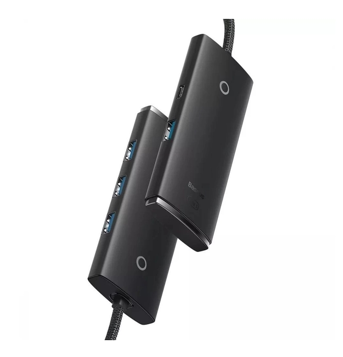 USB-хаб Baseus Lite Series Black (WKQX030201)