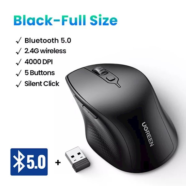 Мышь Ugreen MU101-90395 Black (90395)