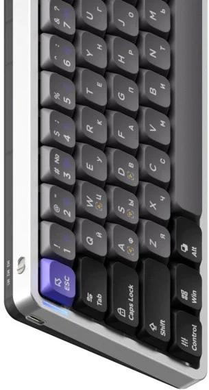 Клавиатура NuPhy Air60 HE Low-Profile Magnetic Jade Pro Switch (Air60HE-SS-JPRO)