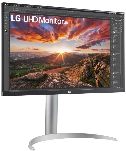 Монитор LG UltraFine 27UP850K-W черный (27UP850K-W)