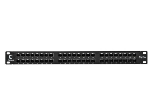 Патч-панель Cabeus PLHD-48-Cat.5e-Dual