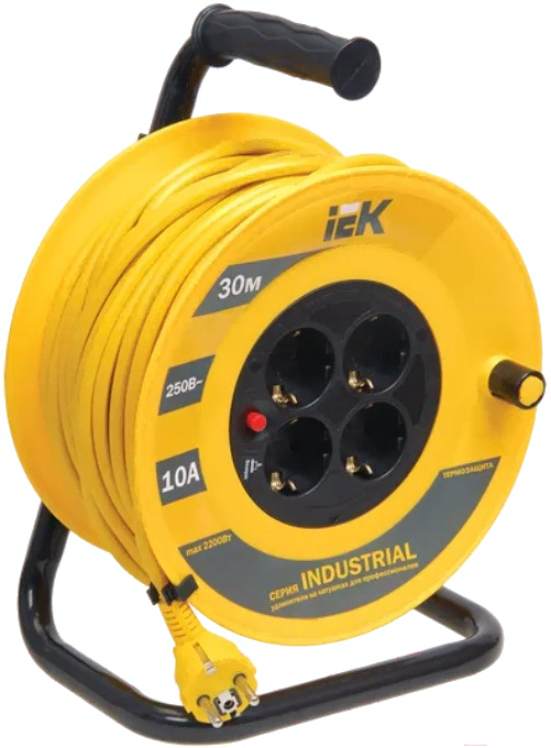 Удлинитель на катушке IEK Industrial УК30 (WKP14-10-04-30)