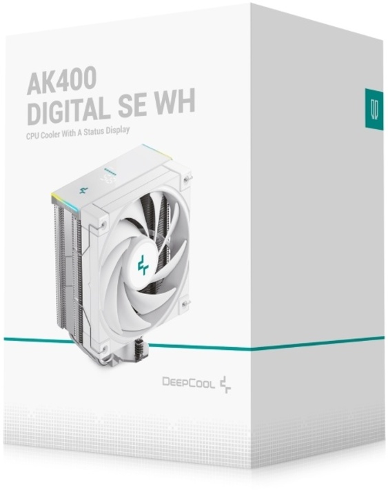 Кулер для процессора DeepCool AK400 Digital SE WH белый (R-AK400-WHADMN-GJD) + термопаста Deepcool Z3 (DP-TIM-Z3-2)