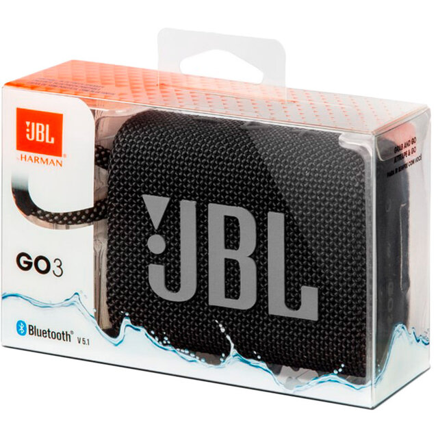 Беспроводная колонка JBL Go 3 черный (JBLGO3BLK)