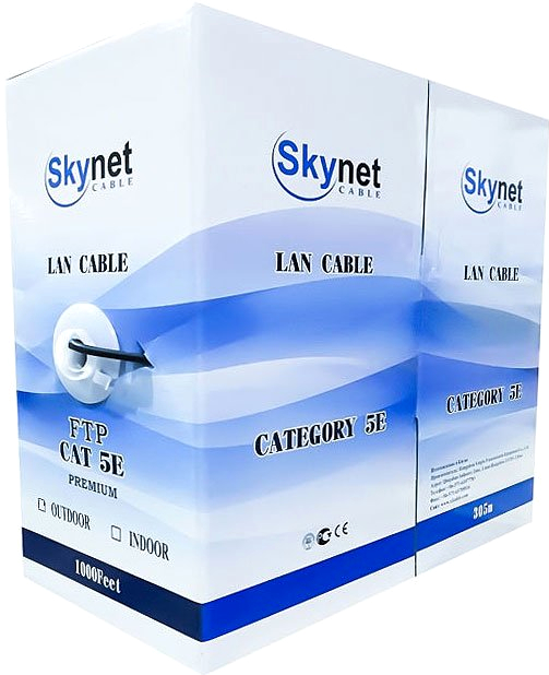 Кабель витая пара SkyNet CSP-FTP-4-CU-OUT 305 м серый