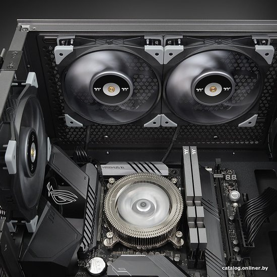 Вентилятор для корпуса Thermaltake Toughfan 12 Turbo черный/серый (CL-F121-PL12GM-A)