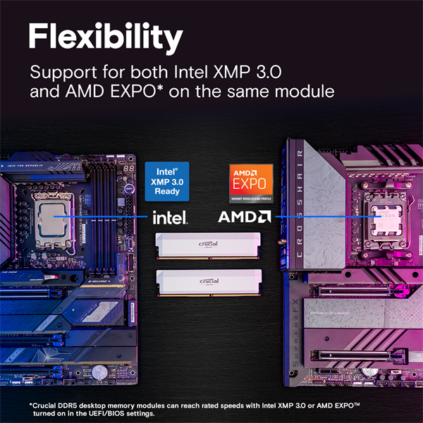 Оперативная память Crucial 64GB DDR5 White (CP2K32G64C40U5W)