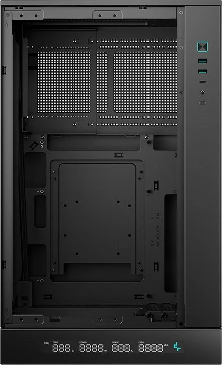 Корпус DeepCool CH270 Digital без БП черный (R-CH270-BKNDM0-G-1)