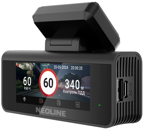 Автомобильный видеорегистратор Neoline Argus Dual GPS черный (КА-00001349)