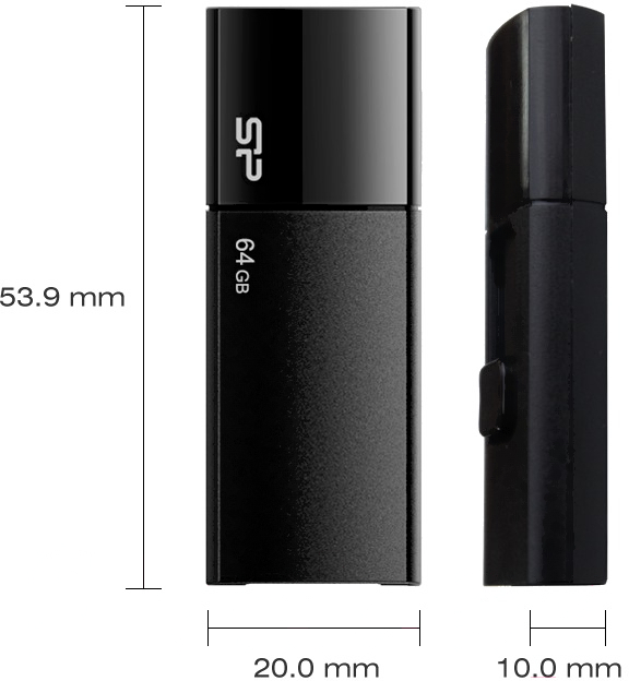 USB Flash-накопитель Silicon-Power Ultima U05 64Gb (SP064GBUF2U05V1K)