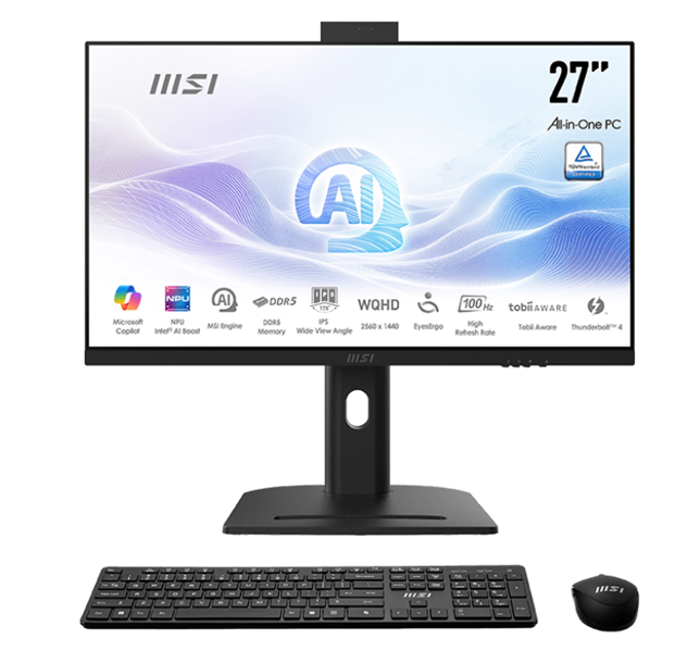 Моноблок MSI Modern AM273QP AI 1UM-003XRU черный (9S6-AF0111-003)