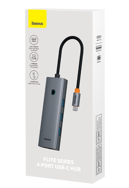 USB-хаб Baseus BS-OH109 Space Grey (B0005280A813-00)