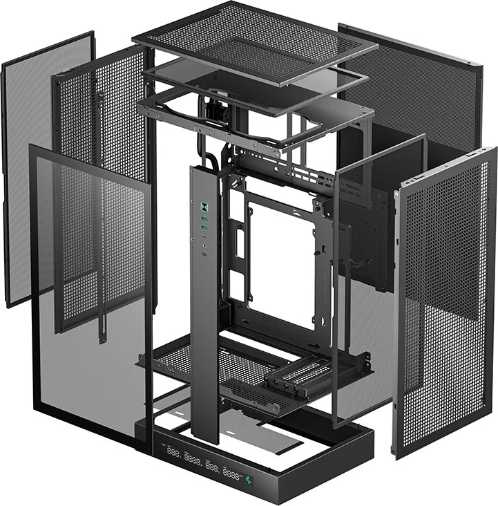 Корпус DeepCool CH270 Digital без БП черный (R-CH270-BKNDM0-G-1)