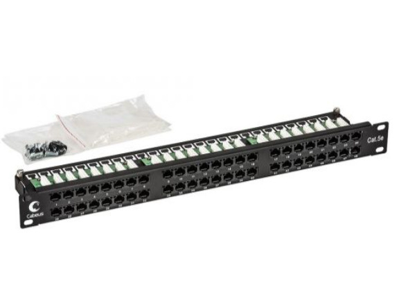 Патч-панель Cabeus PLHD-48-Cat.5e-Dual