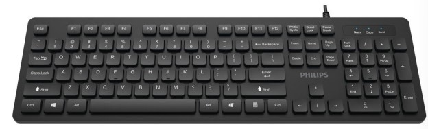 Клавиатура Philips SPK6264B/60 черный Клавиатура Philips SPK6264B/60 черный
