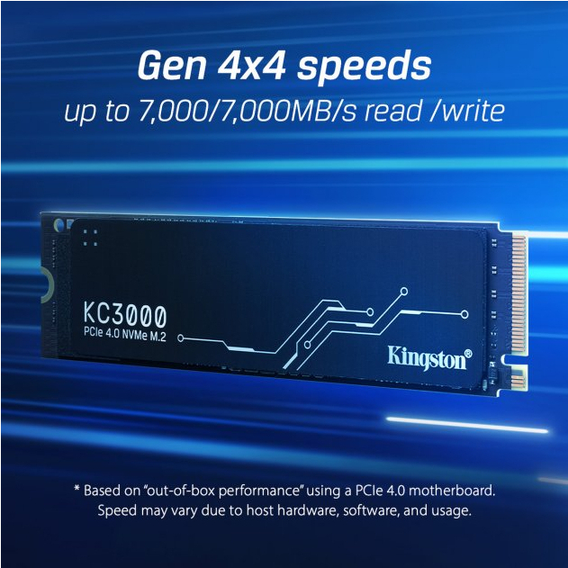 SSD диск Kingston KC3000 4TB (SKC3000D/4096G)