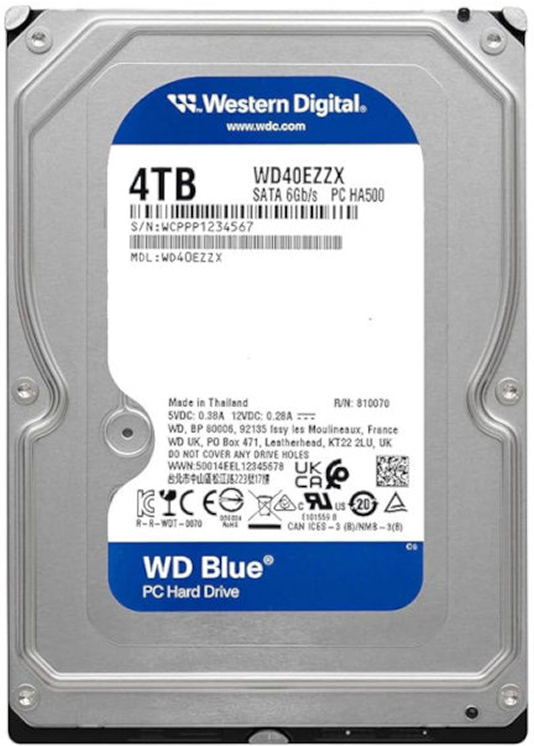Жесткий диск WD Blue 4TB (WD40EZZX)
