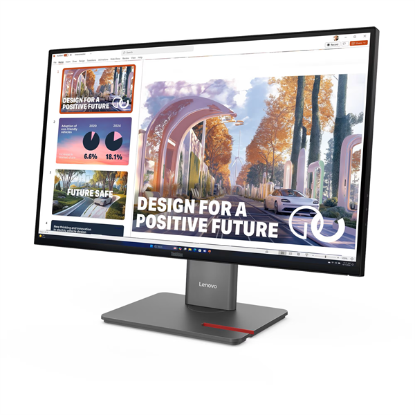 Монитор Lenovo ThinkVision P27QD-40 черный (64B3GAT2EU)