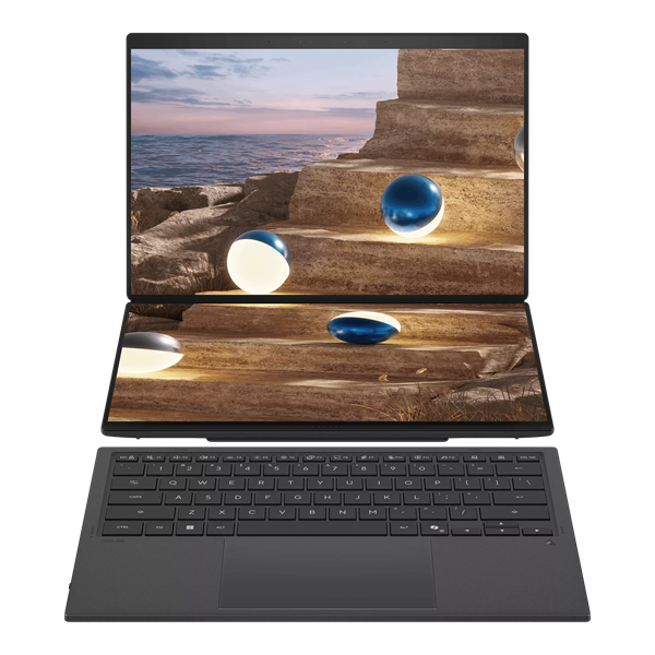 Ноутбук ASUS Zenbook Duo UX8407AA-SN197X Moher Gray (90NB16V1-M00900)