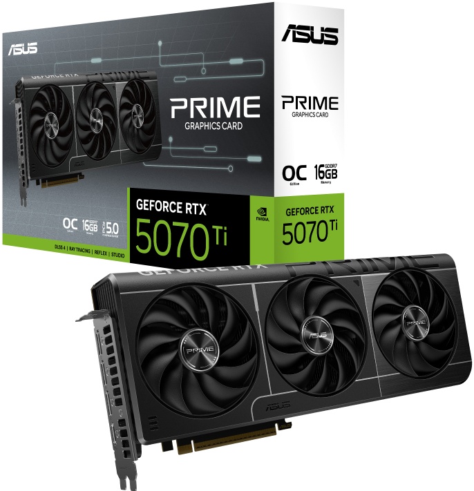 Видеокарта Asus Prime GeForce RTX 5070 Ti OC Edition 16Gb GDDR7 (PRIME-RTX5070TI-O16G)