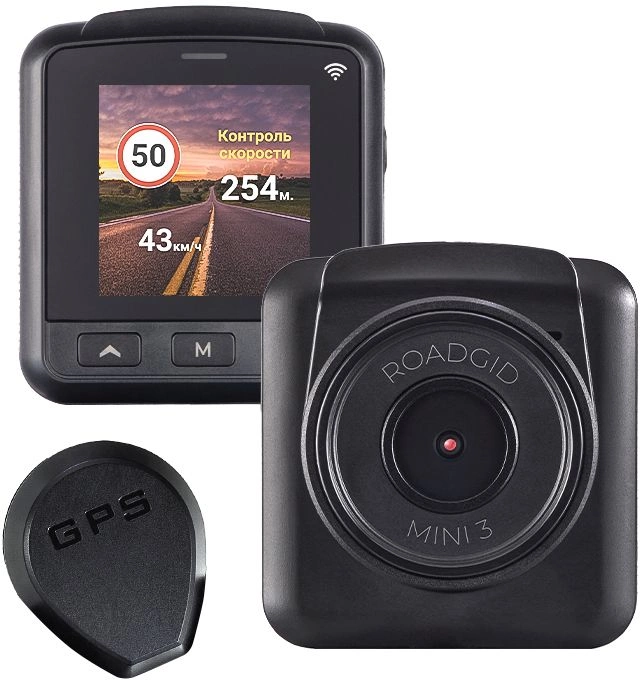 Автомобильный видеорегистратор Roadgid Mini 3 WiFi GPS