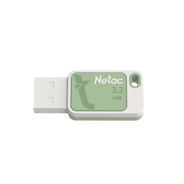USB Flash-накопитель Netac UA31 128GB белый/зеленый (NT03UA31N-128G-32GN)