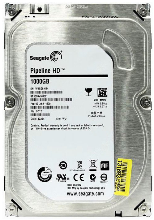 Жесткий диск Seagate/Securex REF 1TB ST1000VM002
