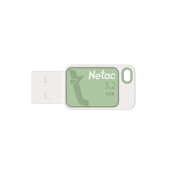 USB Flash-накопитель Netac UA31 128GB белый/зеленый (NT03UA31N-128G-32GN)