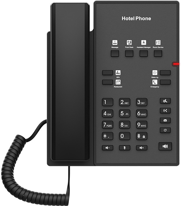 IP-телефон Fanvil H1 черный (H1 HOTEL PHONE)