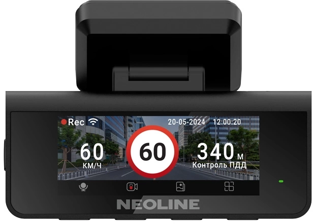 Автомобильный видеорегистратор Neoline Argus Dual GPS черный (КА-00001349)
