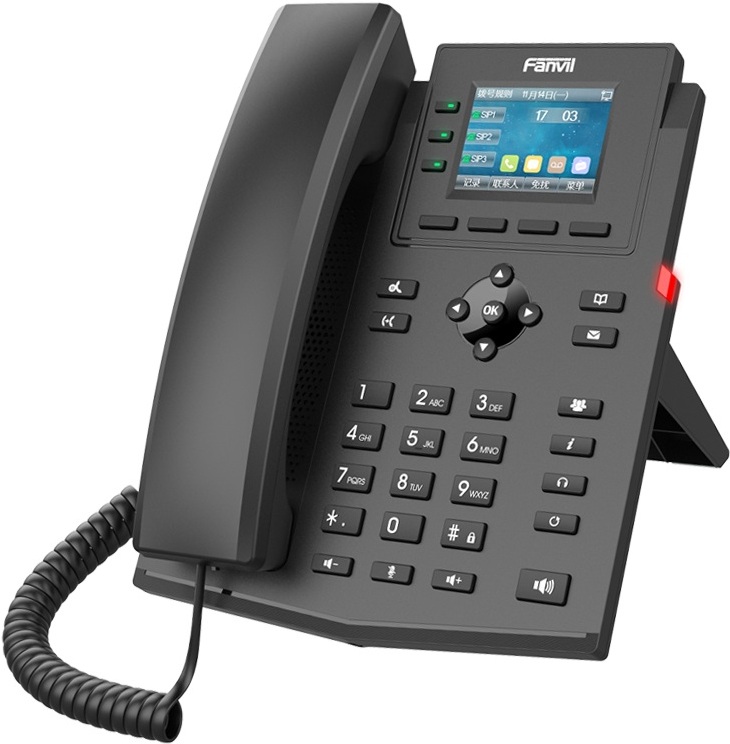 IP-телефон Fanvil X303-2 Wire черный