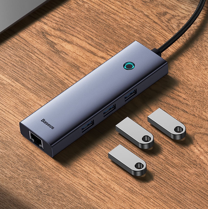 USB-хаб Baseus BS-OH109 Space Grey (B0005280A813-01)