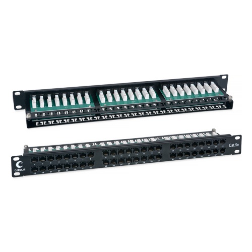 Патч-панель Cabeus PLHD-48-Cat.5e-Dual